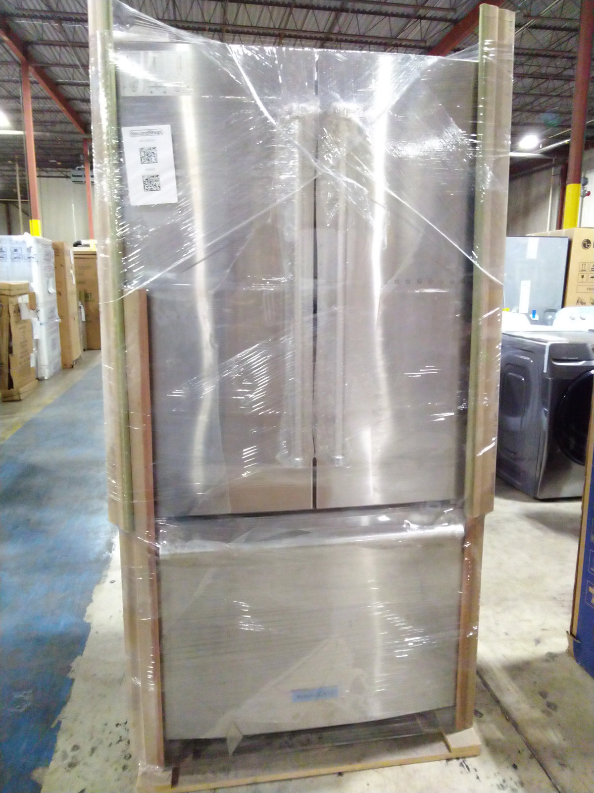 36IN 20 CU FT Counter-Depth French Door Refrigerator with Interior Dispenser X64767