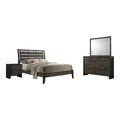 4-piece Wood Eastern King Sleigh Bedroom Set H727