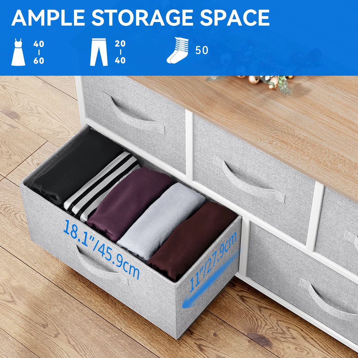 Black Grey 5 Drawer Storage Organizer Z65700