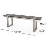Aluminum Outdoor Dining Bench J224