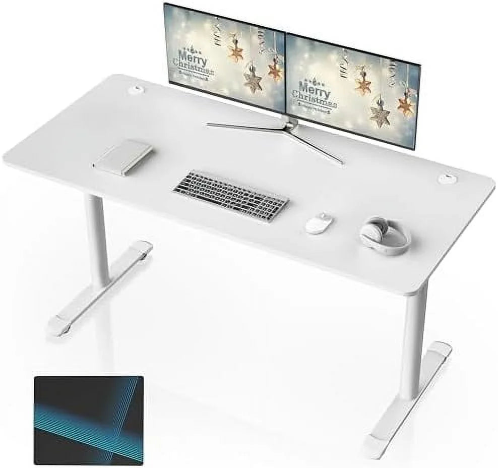 White 60 Inch Gaming Desk M26178