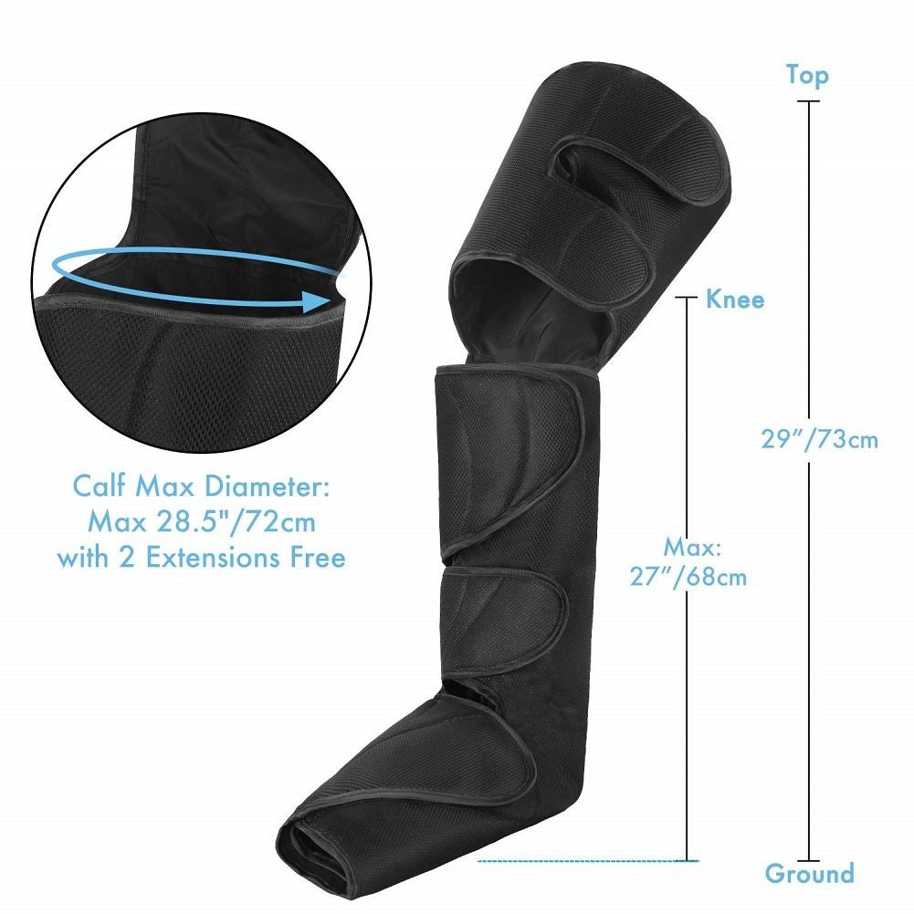 Leg Air Compression Massager with Handheld Controller and 2 Extensions I662104