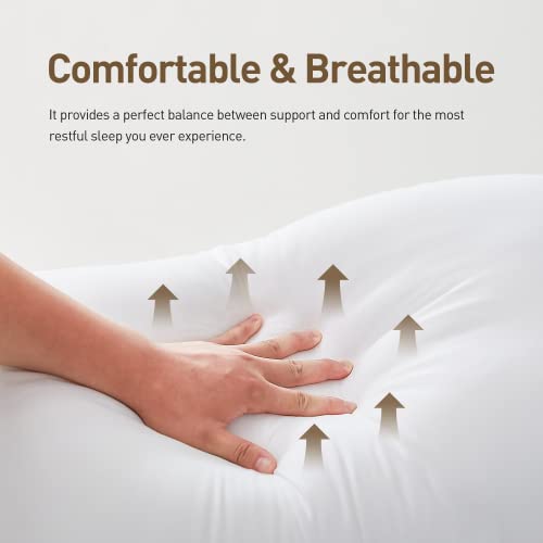 Cooling Bed Pillows King Pack of 4 Black P430528