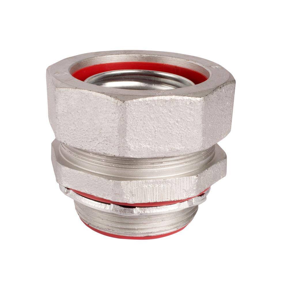 1-1/2 in. Insulated Straight Metal Liquid Tight Connector Case of 5 O28281
