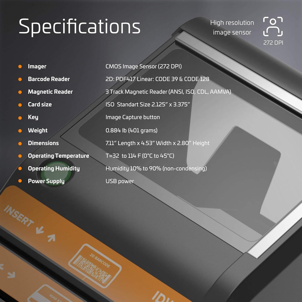 ID Scanner Desktop Solution with M280 ID Scanner Y6061