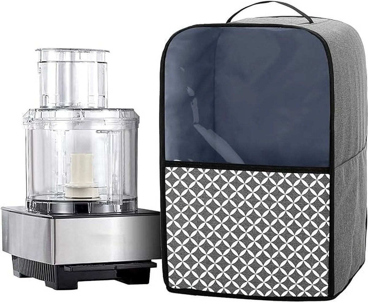 Food Processor Dust Cover with Pockets and Top Handle A1075