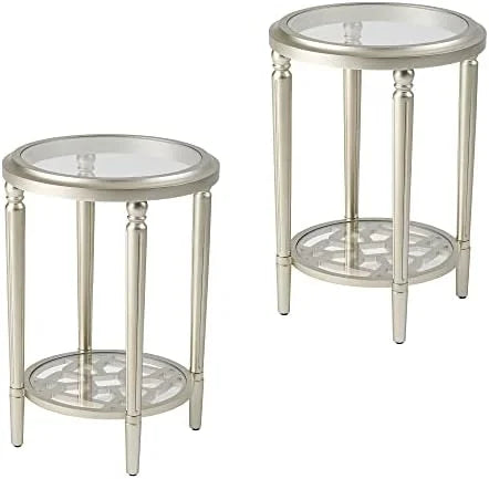 Modern 32" Round Tempered Glass Coffee Table I1232
