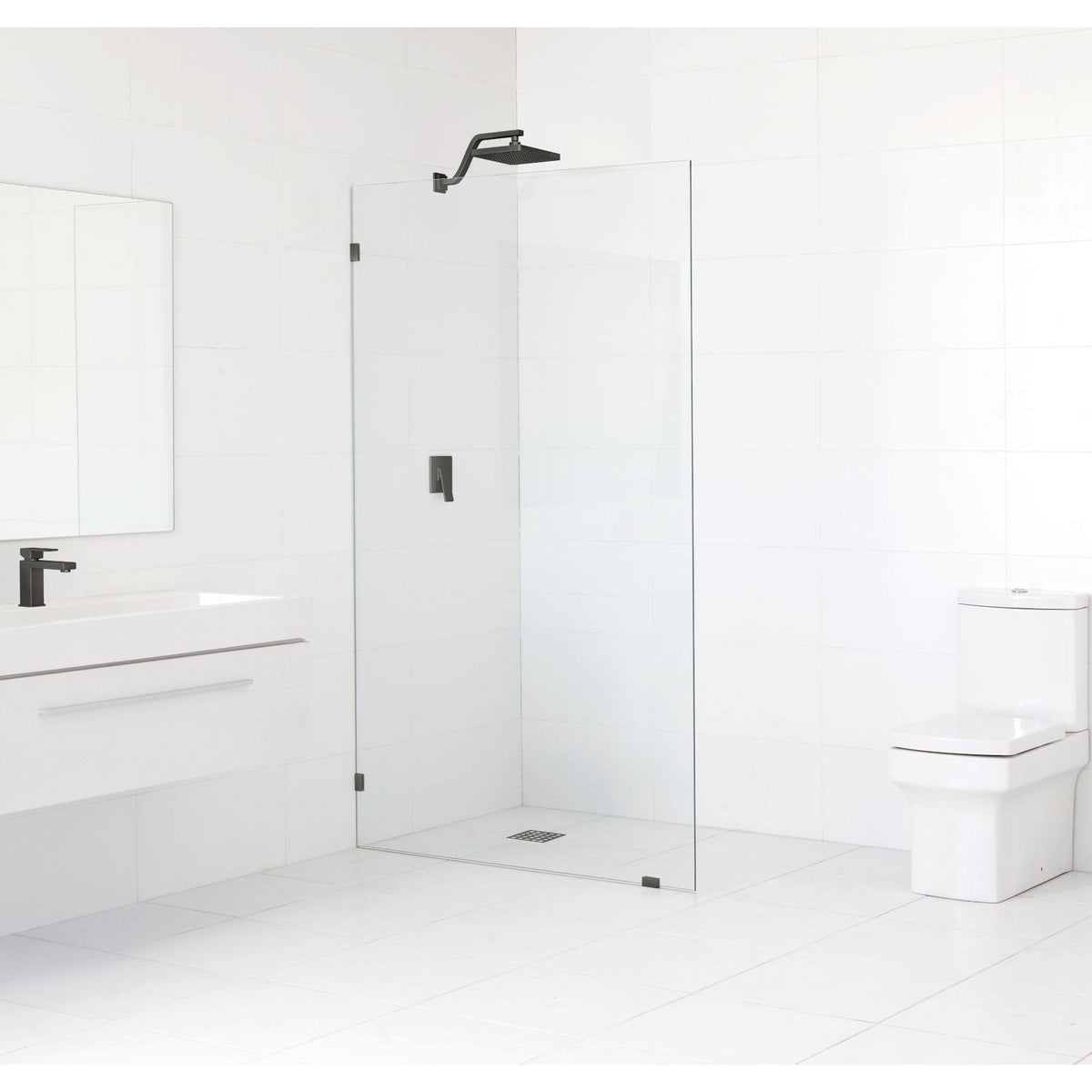 78x22 Frameless Shower Door Oil Rubbed Bronze F3345
