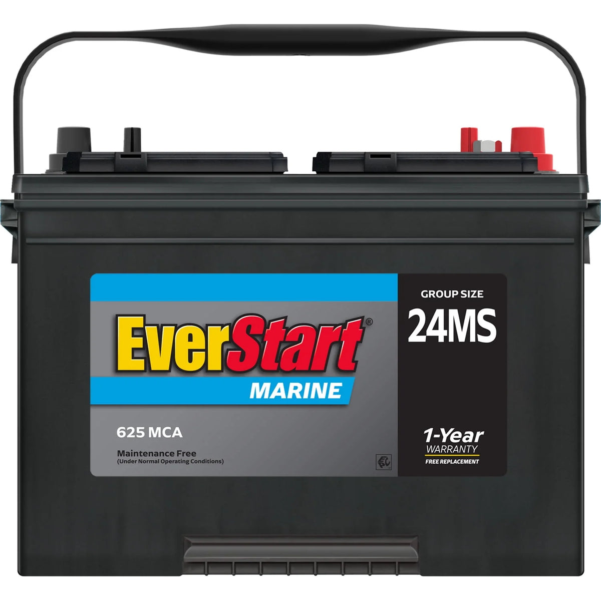 Lead Acid Marine Starting Battery Group Size 24MS 12 Volt 625 MCA R5171