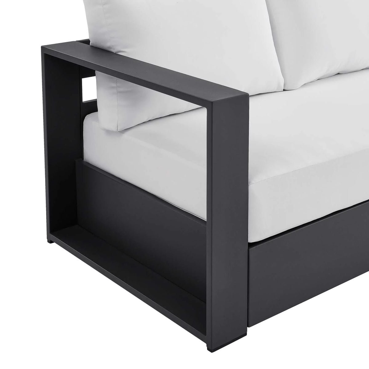 Gray White Aluminum Sofa H572