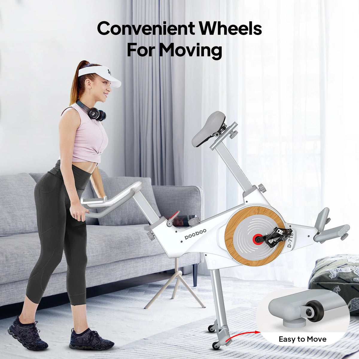 Indoor Cycling Bike Belt Drive Magnetic Stationary Exercise Bike 350lb P76948