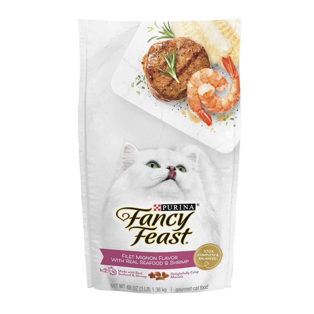 Dry Cat Food Filet Mignon Flavor with Seafood & Shrimp D89526