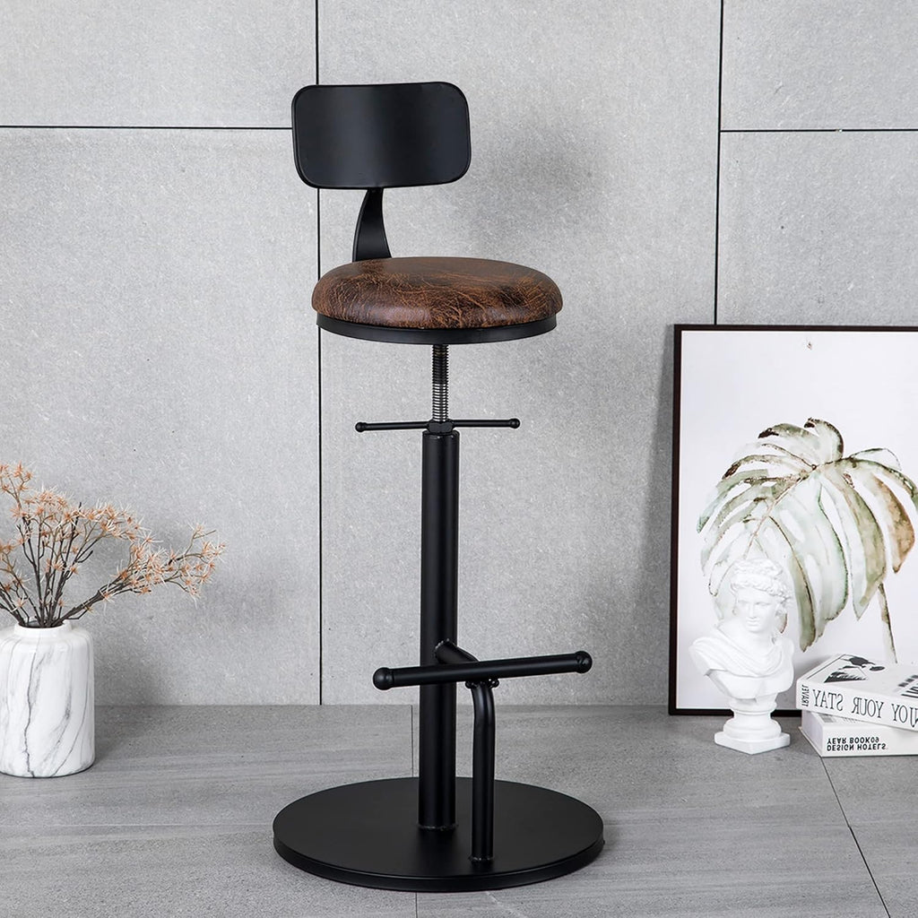 Set of 2 Adjustable Swivel Bar Stool G3081