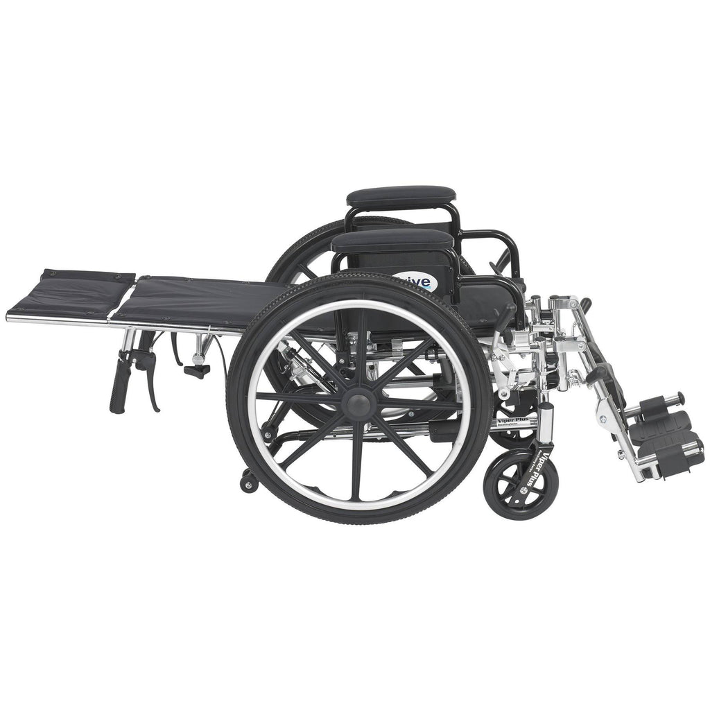Light Weight Reclining Wheelchair with Elevating Leg Rests P4735