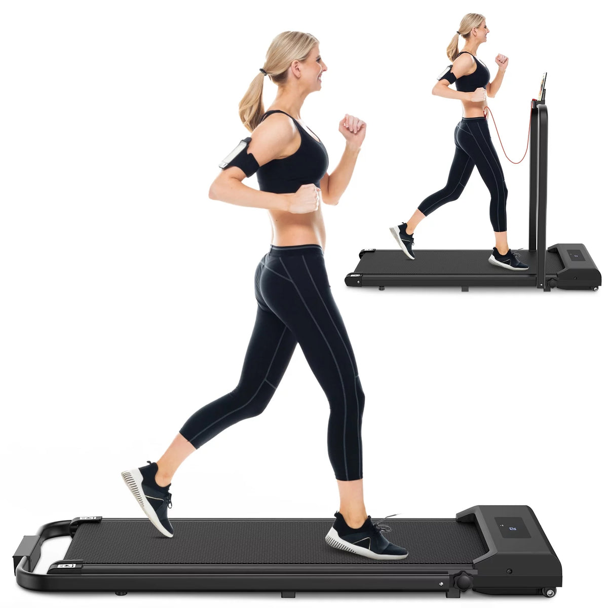 Ultra Slim Under Desk Treadmill Black R835104