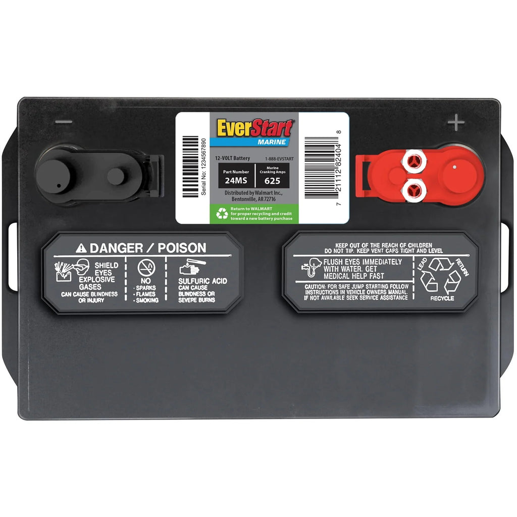 Lead Acid Marine Starting Battery Group Size 24MS 12 Volt 625 MCA R5171