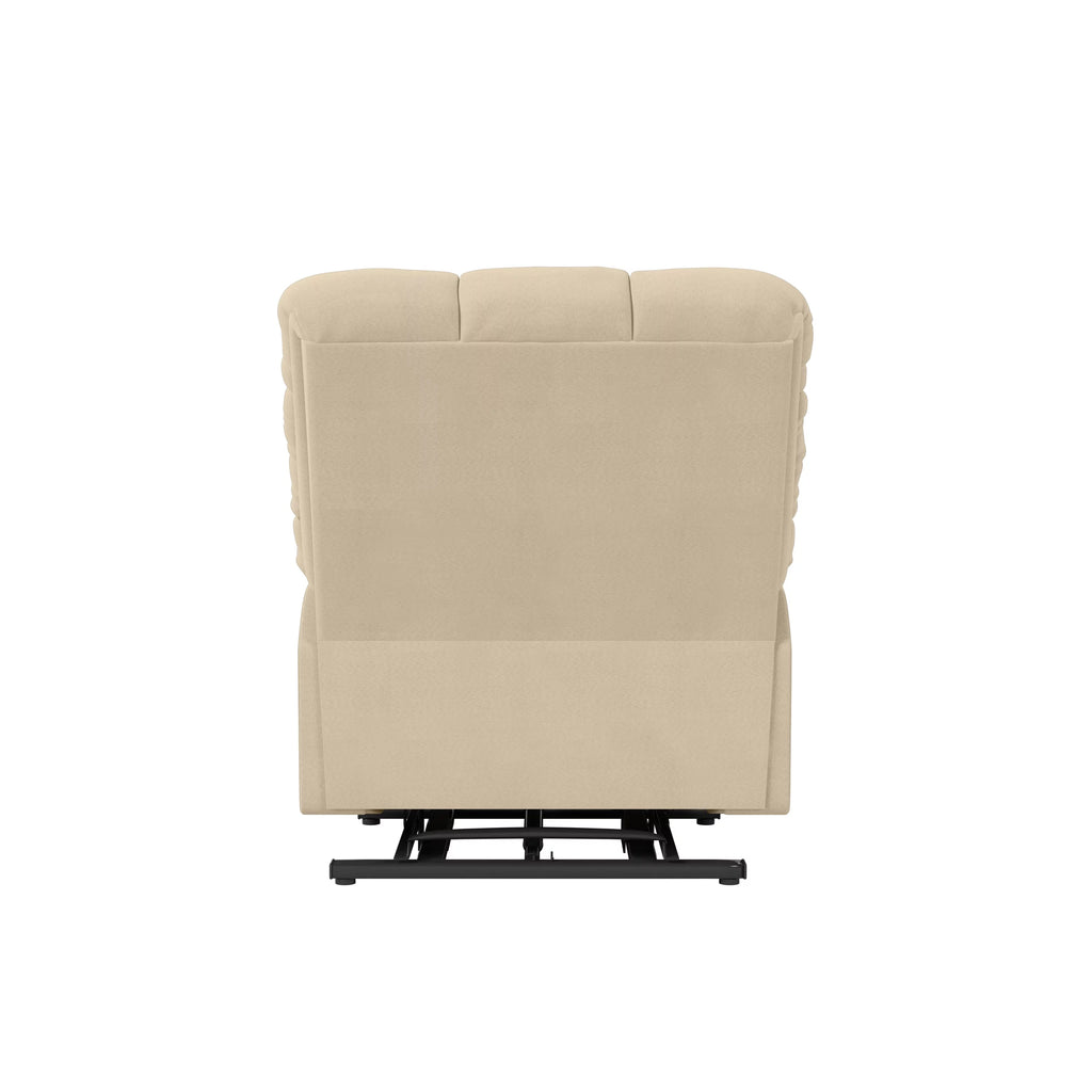Khaki Microfiber Power Lift Recliner P2009
