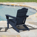 Navy Blue Folding Plastic Adirondack Chair C580