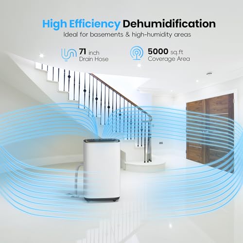 5000 Sq.Ft 50PT Dehumidifier with Hose C5870