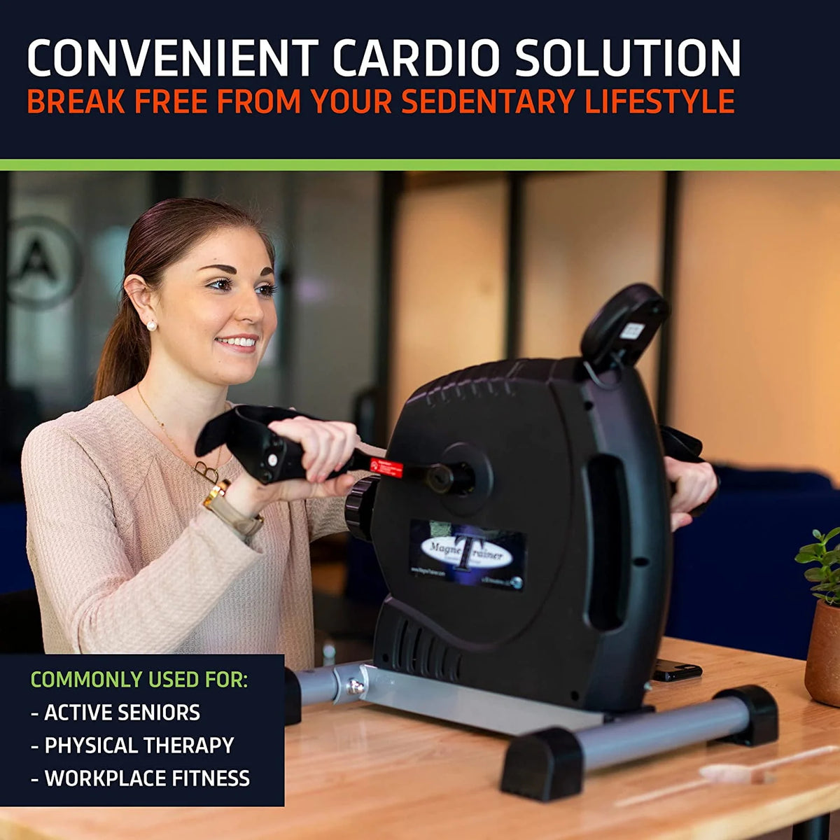 Mini Exercise Bike Arm and Leg Exerciser W4559
