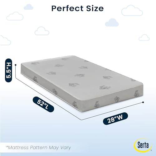 Dual Sided Baby Crib and Toddler Mattress, Waterproof R566