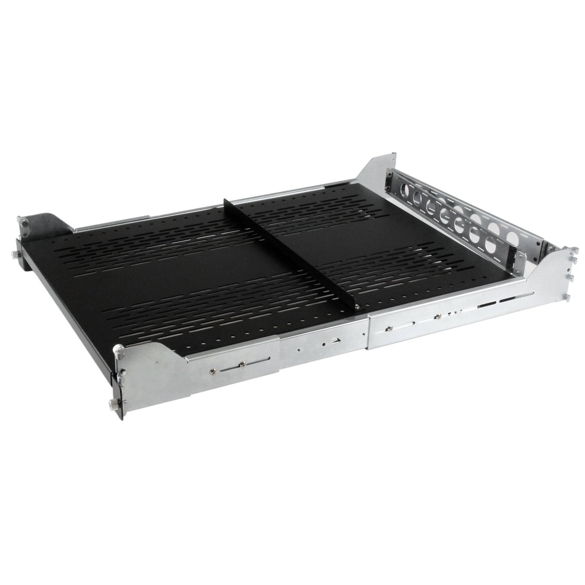 2U Adjustable Vented Sliding Rack Shelf with Cable Management S140652