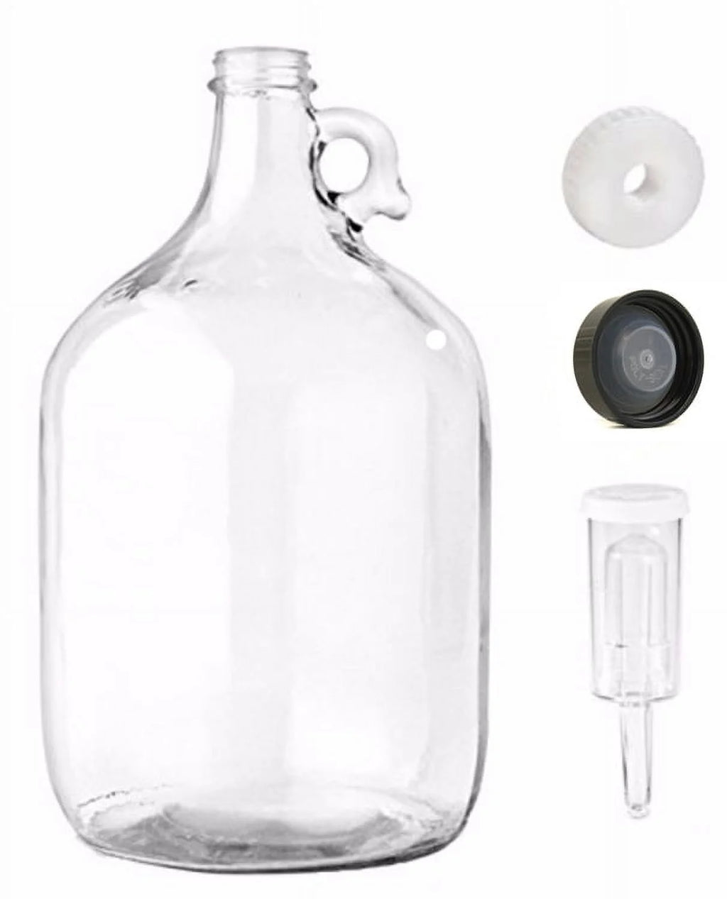 One Gallon Glass Jug with Lid and Cap N61866