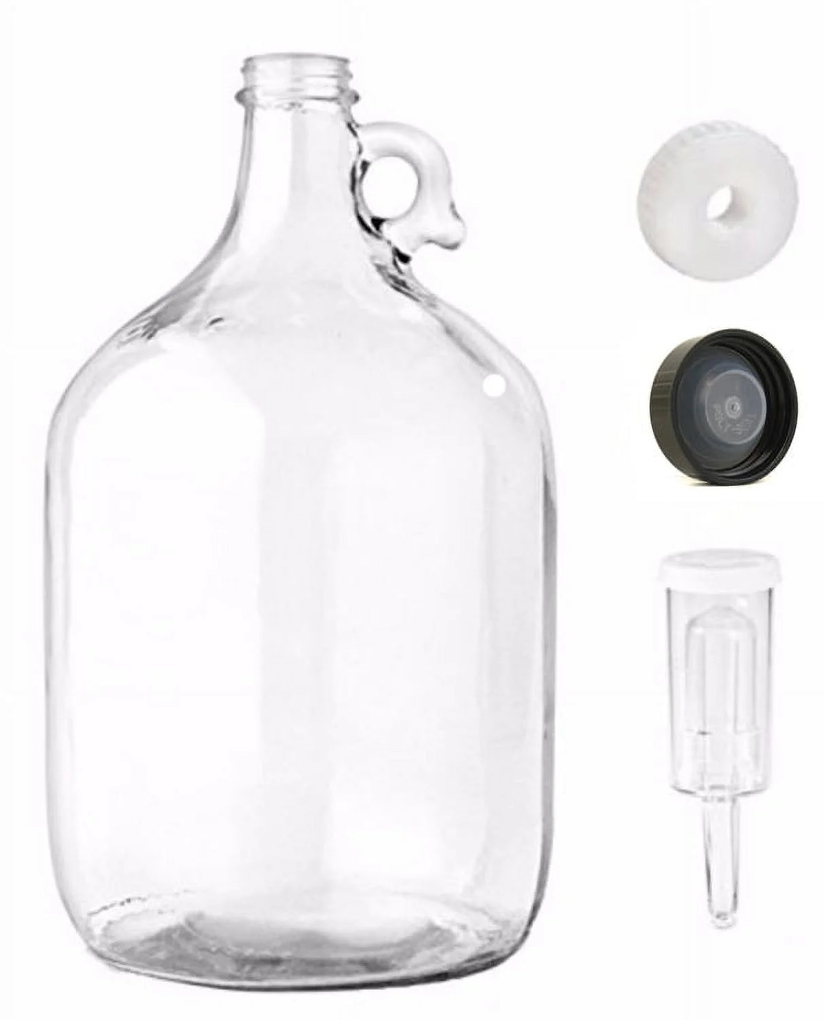 One Gallon Glass Jug with Lid and Cap N61866