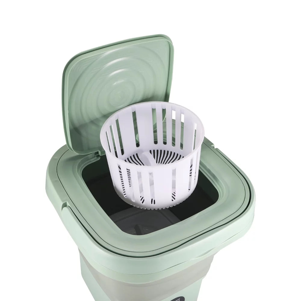 Green 8L Portable Folding Washer V59589