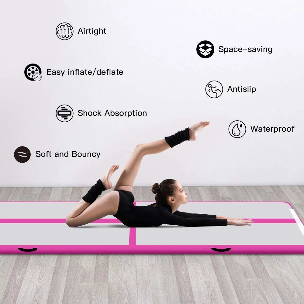 Pink Inflatable Gymnastic Air Track Mat G4075