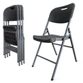 Folding Chairs 4 Pack Plastic Stackable P982