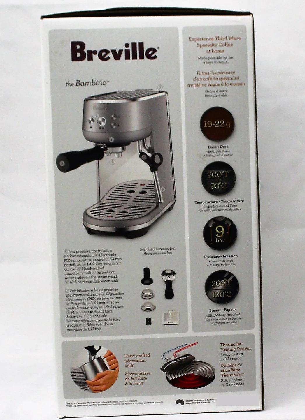 Brushed Stainless Espresso Machine K899