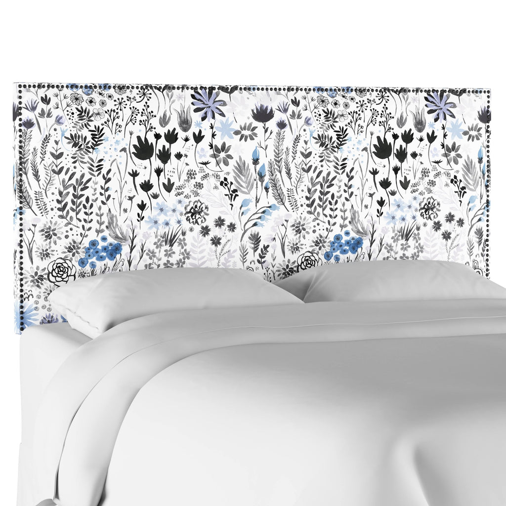 Blue Twin Headboard U850