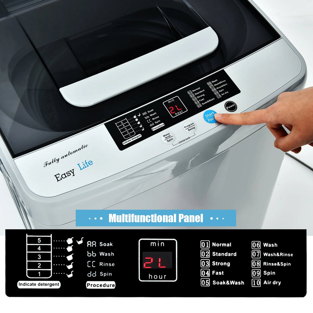 Portable Compact Full-Automatic Washing Machine 8.8 lbs Y9919