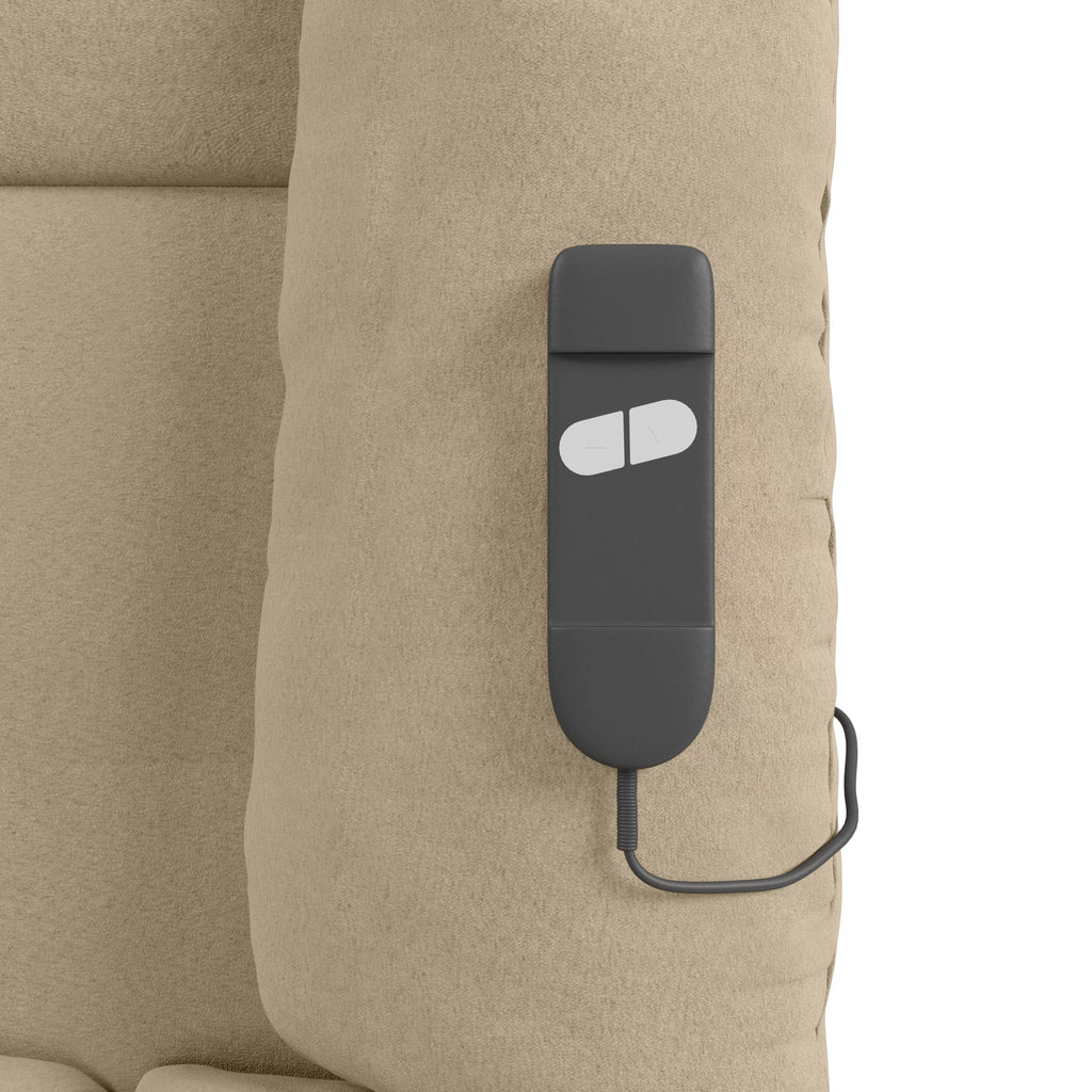 Khaki Microfiber Power Lift Recliner P2009