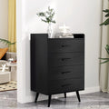 White 4 Drawer Wood Dresser P7209