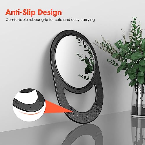 Black Hand Mirror with Handle J8086