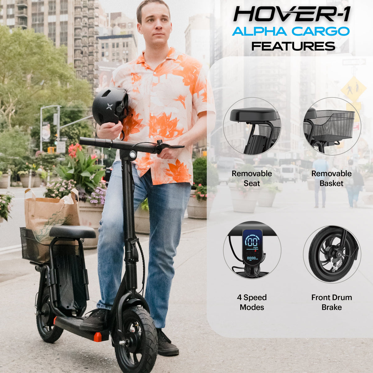 Electric Scooter 16 mph UL 2272 Certified Black E146