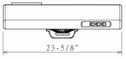 24 stainless steel Range Hood P39050