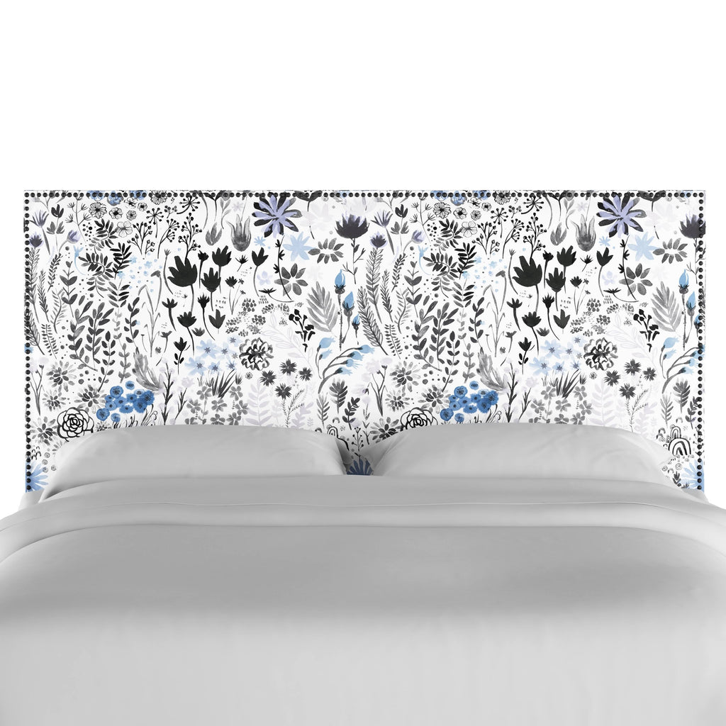 Blue Twin Headboard U850