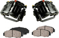 Black Powder Coated Calipers + Ceramic Brake Pads W7193