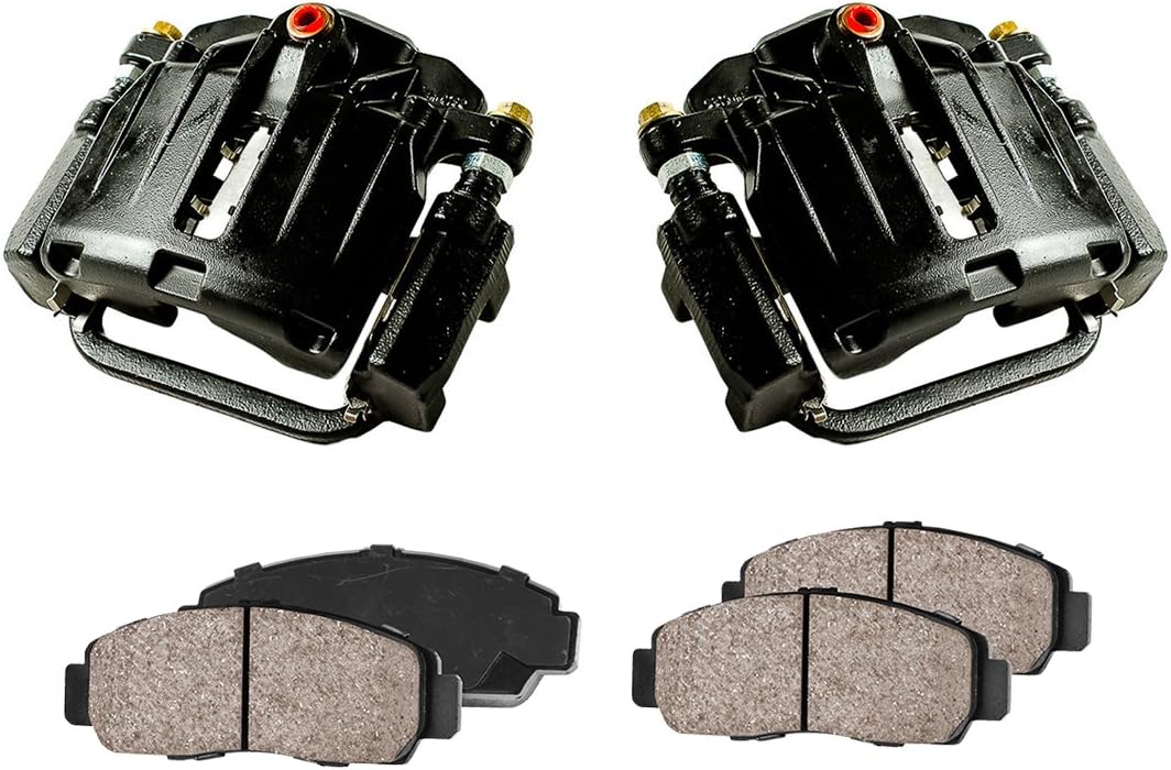 Black Powder Coated Calipers + Ceramic Brake Pads W7193