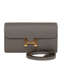Wallet To Go Gris Meyer Epsom Gold Hardware Y1097