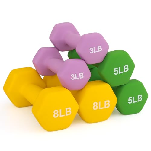 Anti-Slip Neoprene Coated Hexagon Dumbbell Set F2422