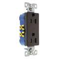 Duplex Decorator Receptacle Outlet, 15-Amp, 120-Volt, Brown, 16-Pack K5951