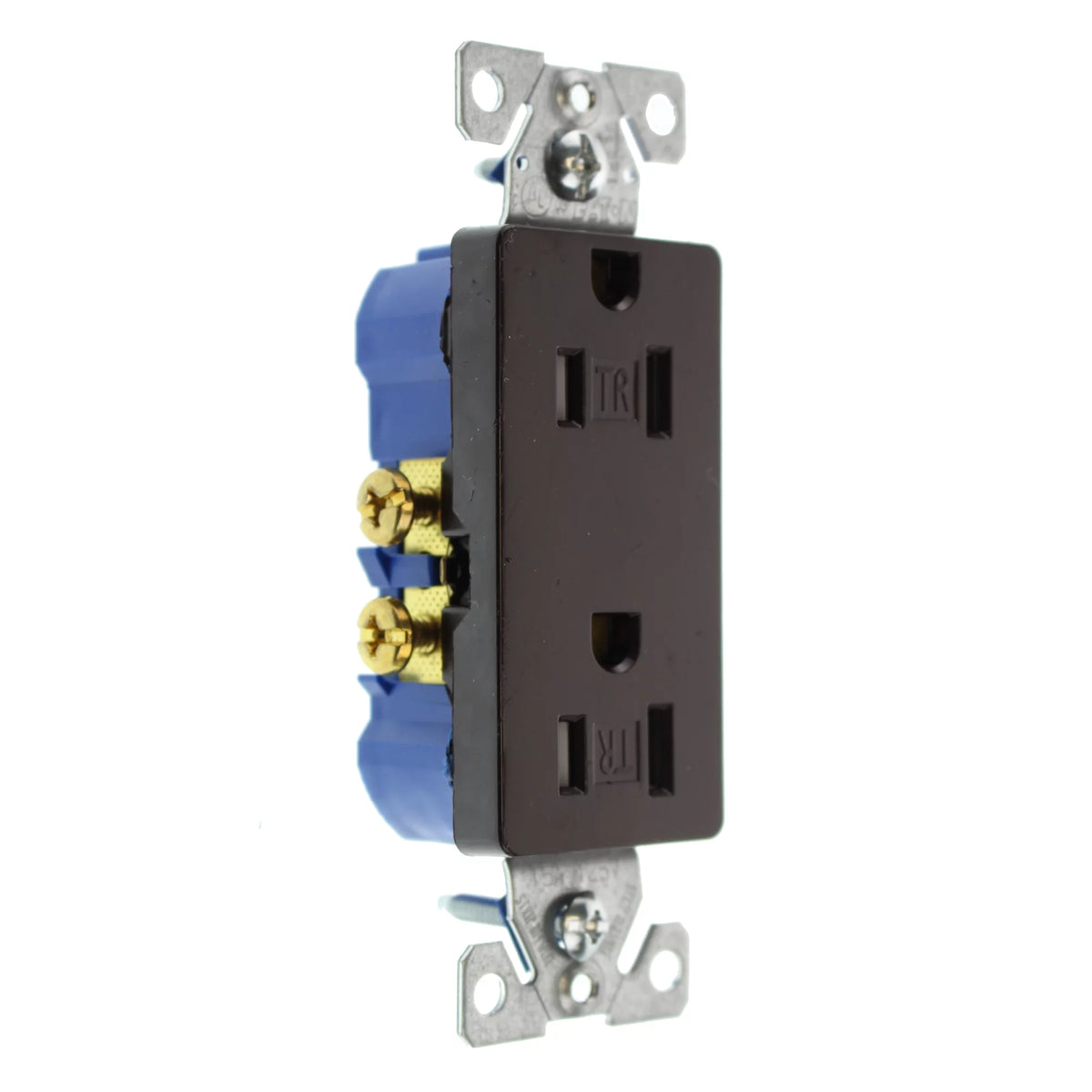 Duplex Decorator Receptacle Outlet, 15-Amp, 120-Volt, Brown, 16-Pack K5951