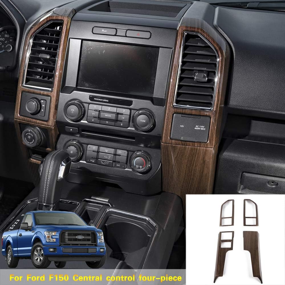 Red Carbon Fiber Console Panel Air Outlet Vent Trim T1889