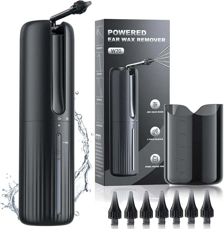 Electric Water Powered Ear Wax Removal Tool with 4 Water Pressure Cleaning Modes V388860