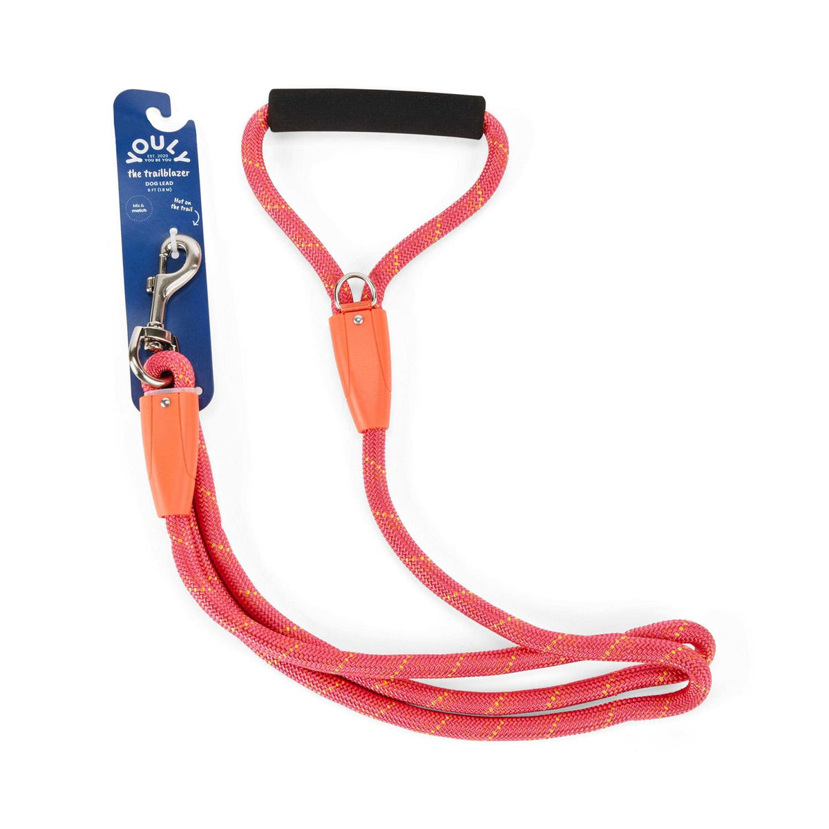 Pink & Orange Dog Lead B5859