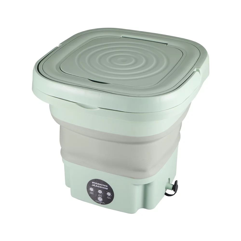 Green 8L Portable Folding Washer V59589